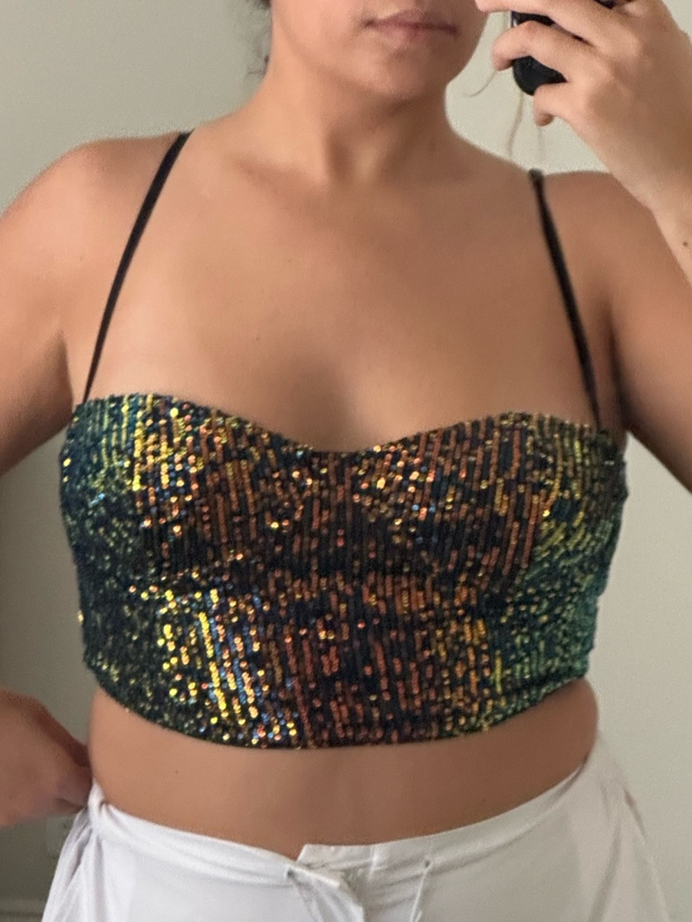 Sparkly Bustier Top